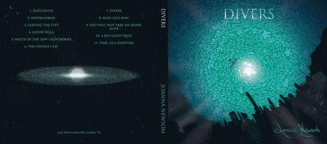 Divers by Joanna Newsom, Illustrator album cover design Sally Barnett